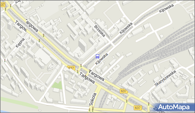 Przystanek Kijowska 06. ZTM Warszawa - Warszawa (id 100106) na mapie Targeo