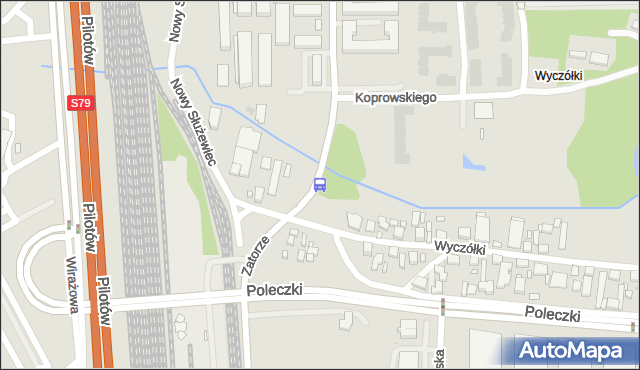 Przystanek Kłobucka 04. ZTM Warszawa - Warszawa (id 327104) na mapie Targeo