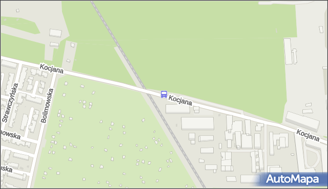 Przystanek Kocjana-Bocznica 02. ZTM Warszawa - Warszawa (id 508002) na mapie Targeo