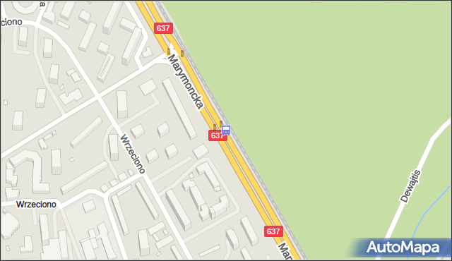 Przystanek Las Bielański 02. ZTM Warszawa - Warszawa (id 601202) na mapie Targeo