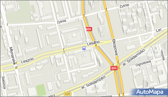 Przystanek Leszno 01. ZTM Warszawa - Warszawa (id 502401) na mapie Targeo