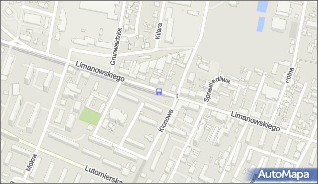 Przystanek Limanowskiego - Klonowa. MPKLodz - Łódź (id 447) na mapie Targeo