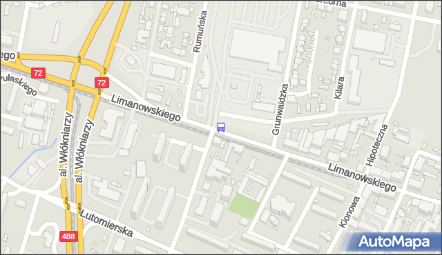 Przystanek Limanowskiego - Mokra. MPKLodz - Łódź (id 449) na mapie Targeo