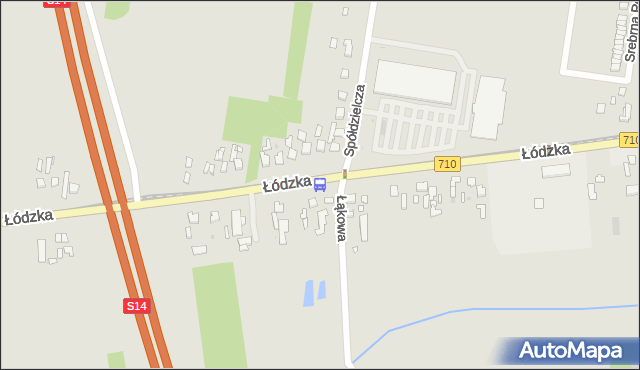 Przystanek Łódzka - Spółdzielcza (Konstantynów). MPKLodz - Łódź (id 3290) na mapie Targeo