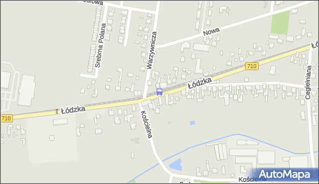 Przystanek Łódzka - Warzywnicza (Konstantynów). MPKLodz - Łódź (id 3291) na mapie Targeo