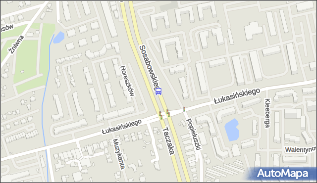 Przystanek Łukasińskiego 11. ZDiTM Szczecin - Szczecin (id 33511) na mapie Targeo