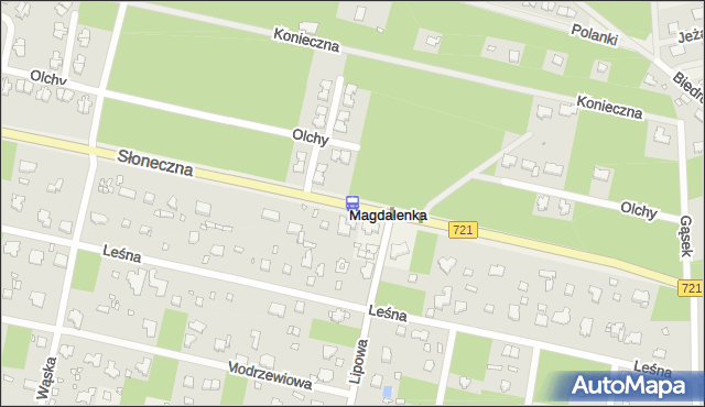 Przystanek Magdalenka 01. ZTM Warszawa - Warszawa (id 425001) na mapie Targeo