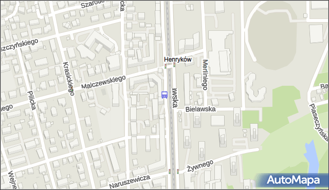 Przystanek Malczewskiego 01. ZTM Warszawa - Warszawa (id 300601) na mapie Targeo