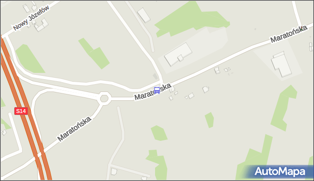 Przystanek Maratońska - Trasa S14 NŻ. MPKLodz - Łódź (id 555) na mapie Targeo