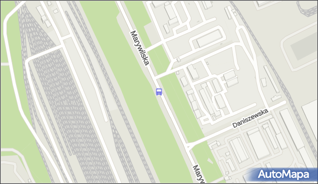 Przystanek Marywilska-Las 01. ZTM Warszawa - Warszawa (id 109401) na mapie Targeo