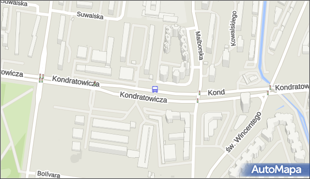 Przystanek Metro Kondratowicza 01. ZTM Warszawa - Warszawa (id 114601) na mapie Targeo