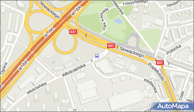 Przystanek Metro Marymont 11. ZTM Warszawa - Warszawa (id 600511) na mapie Targeo