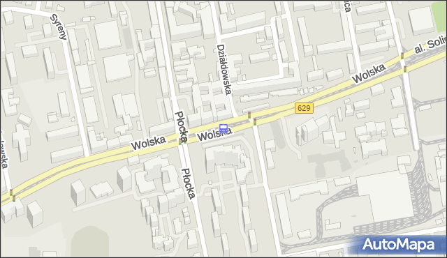 Przystanek Metro Płocka 03. ZTM Warszawa - Warszawa (id 500503) na mapie Targeo