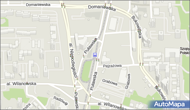 Przystanek Metro Wilanowska 05. ZTM Warszawa - Warszawa (id 300905) na mapie Targeo
