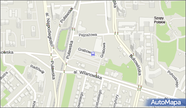 Przystanek Metro Wilanowska 18. ZTM Warszawa - Warszawa (id 300918) na mapie Targeo