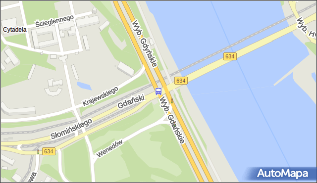 Przystanek most Gdański 04. ZTM Warszawa - Warszawa (id 705504) na mapie Targeo
