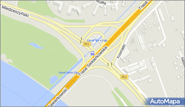 Przystanek most Siekierkowski 01. ZTM Warszawa - Warszawa (id 220501) na mapie Targeo