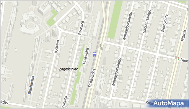 Przystanek Niedźwiedzia 03. ZTM Warszawa - Warszawa (id 301003) na mapie Targeo