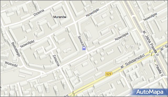 Przystanek Nowolipie 01. ZTM Warszawa - Warszawa (id 515401) na mapie Targeo