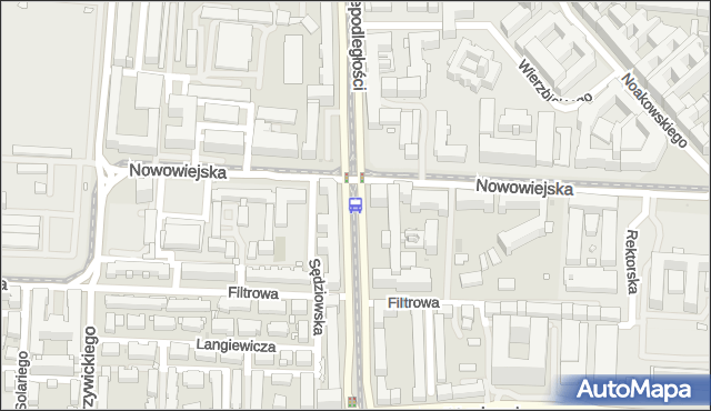Przystanek Nowowiejska 04. ZTM Warszawa - Warszawa (id 709004) na mapie Targeo