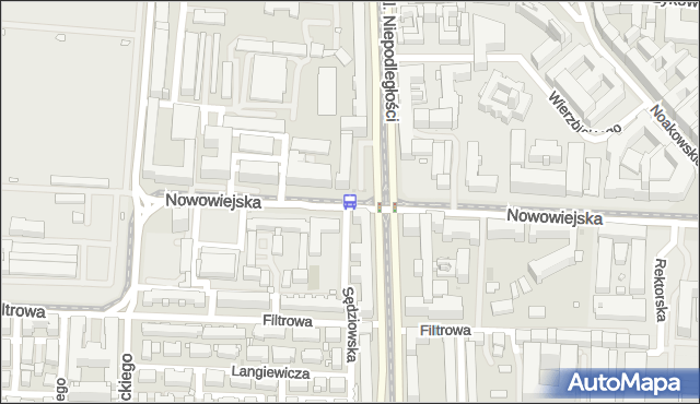 Przystanek Nowowiejska 05. ZTM Warszawa - Warszawa (id 709005) na mapie Targeo