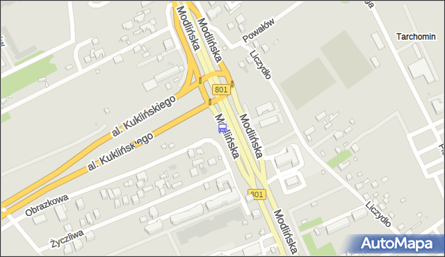 Przystanek Obrazkowa 01. ZTM Warszawa - Warszawa (id 101901) na mapie Targeo
