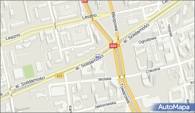 Przystanek Okopowa 04. ZTM Warszawa - Warszawa (id 500304) na mapie Targeo