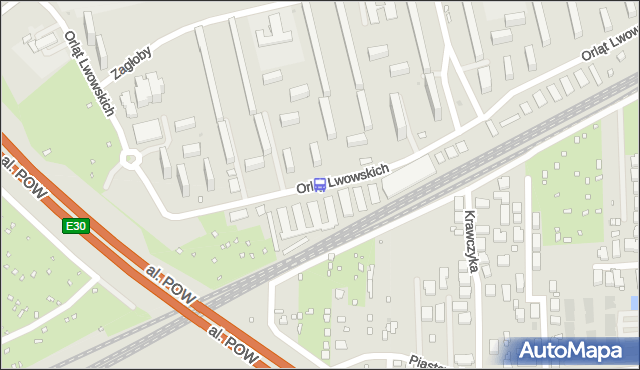 Przystanek Orląt Lwowskich 01. ZTM Warszawa - Warszawa (id 420701) na mapie Targeo