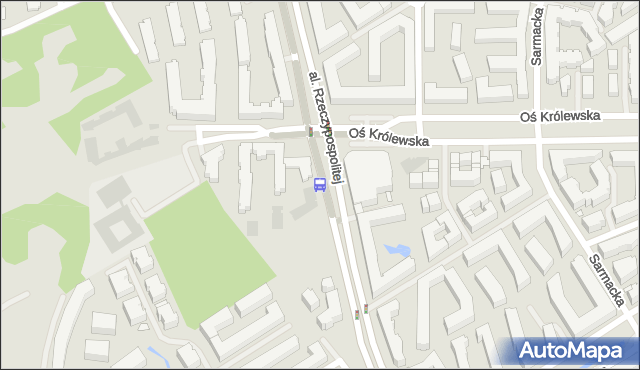 Przystanek Oś Królewska 01. ZTM Warszawa - Warszawa (id 335301) na mapie Targeo