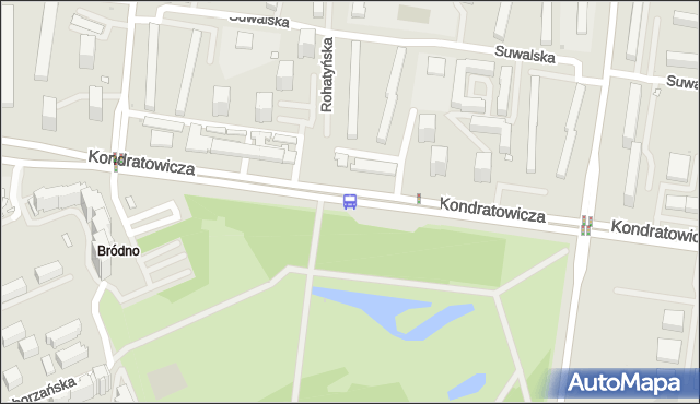 Przystanek Park Bródnowski 02. ZTM Warszawa - Warszawa (id 114802) na mapie Targeo