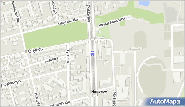 Przystanek Park Dreszera 05. ZTM Warszawa - Warszawa (id 300505) na mapie Targeo