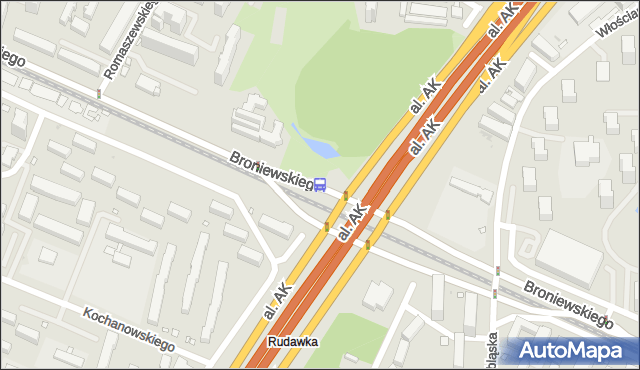 Przystanek Park Olszyna 02. ZTM Warszawa - Warszawa (id 604202) na mapie Targeo