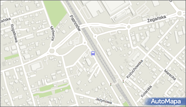 Przystanek PKP Międzylesie 02. ZTM Warszawa - Warszawa (id 203902) na mapie Targeo