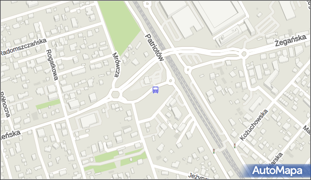 Przystanek PKP Międzylesie 04. ZTM Warszawa - Warszawa (id 203904) na mapie Targeo
