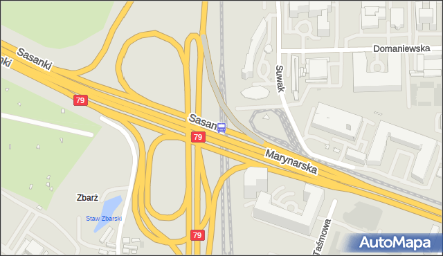 Przystanek PKP Służewiec 02. ZTM Warszawa - Warszawa (id 325402) na mapie Targeo