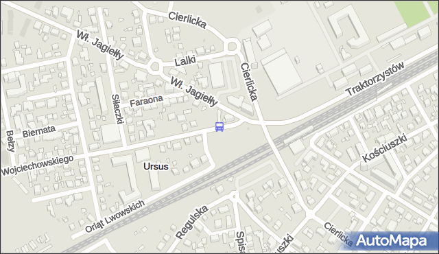 Przystanek PKP Ursus 12. ZTM Warszawa - Warszawa (id 421712) na mapie Targeo