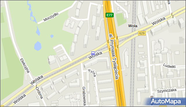 Przystanek PKP Wola (Wolska) 04. ZTM Warszawa - Warszawa (id 500704) na mapie Targeo