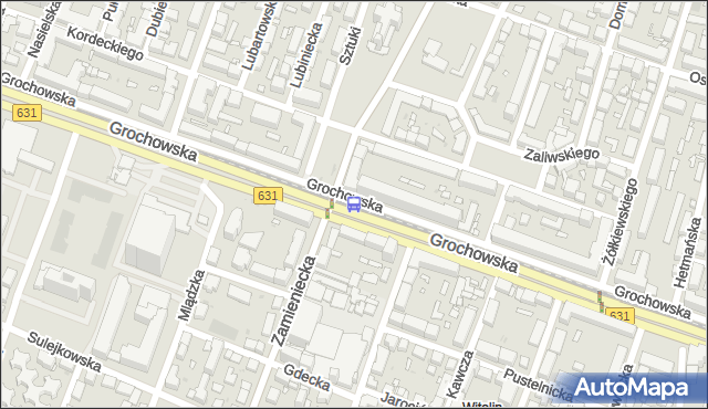 Przystanek pl.Szembeka 03. ZTM Warszawa - Warszawa (id 201103) na mapie Targeo