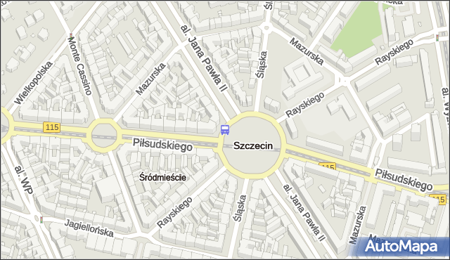 Przystanek Plac Grunwaldzki 23. ZDiTM Szczecin - Szczecin (id 11623) na mapie Targeo