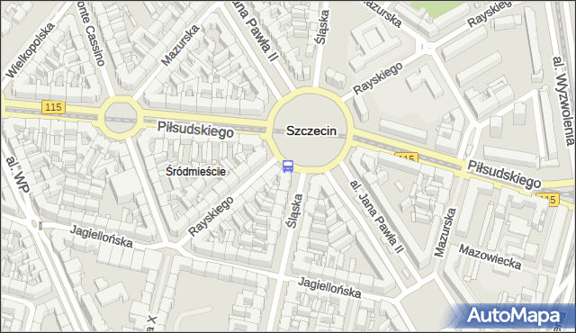 Przystanek Plac Grunwaldzki 31. ZDiTM Szczecin - Szczecin (id 11631) na mapie Targeo