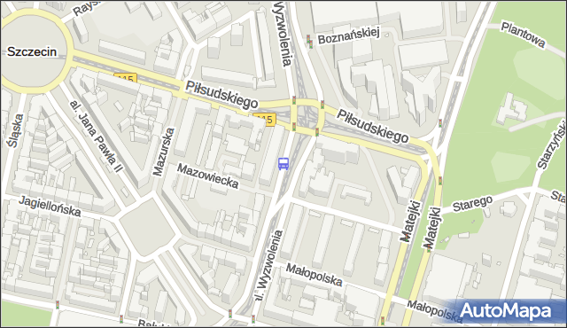 Przystanek Plac Rodła 35. ZDiTM Szczecin - Szczecin (id 11535) na mapie Targeo