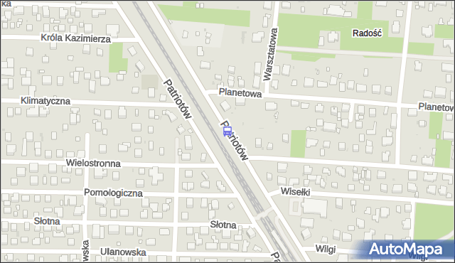 Przystanek Planetowa 01. ZTM Warszawa - Warszawa (id 212601) na mapie Targeo