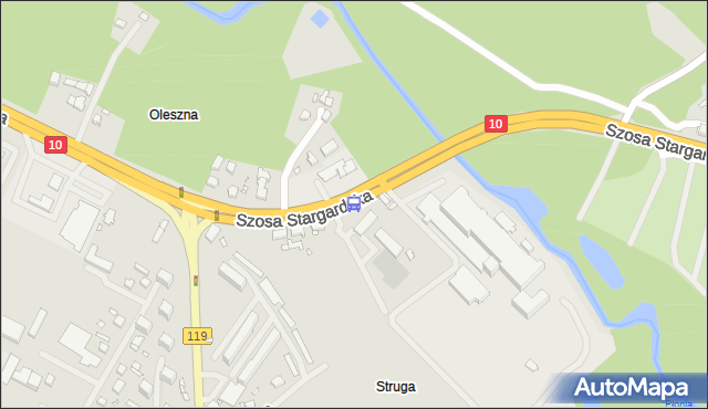 Przystanek Płonia Most 12. ZDiTM Szczecin - Szczecin (id 81112) na mapie Targeo