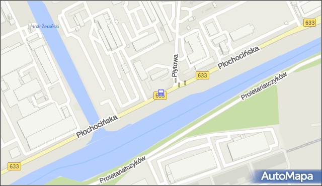 Przystanek Płytowa 01. ZTM Warszawa - Warszawa (id 112601) na mapie Targeo