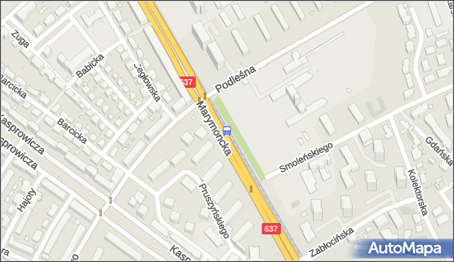 Przystanek Podleśna-IMGW 03. ZTM Warszawa - Warszawa (id 600703) na mapie Targeo
