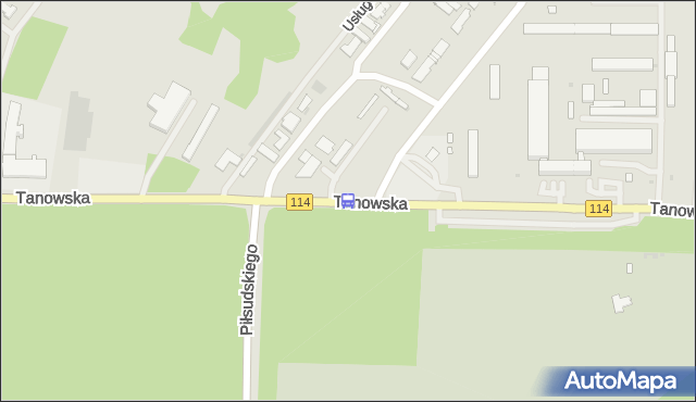 Przystanek Police Tanowska nż 11. ZDiTM Szczecin - Szczecin (id 51411) na mapie Targeo