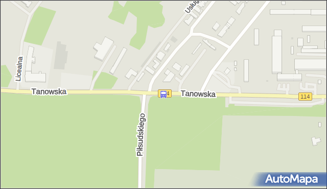 Przystanek Police Tanowska nż 12. ZDiTM Szczecin - Szczecin (id 51412) na mapie Targeo
