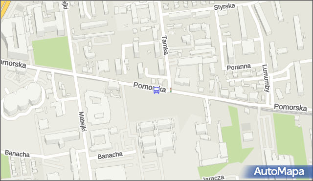 Przystanek Pomorska - Tamka. MPKLodz - Łódź (id 830) na mapie Targeo