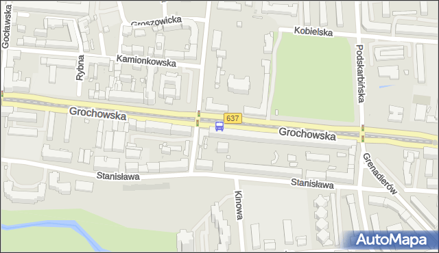 Przystanek Praga-Płd.-Ratusz 02. ZTM Warszawa - Warszawa (id 200502) na mapie Targeo