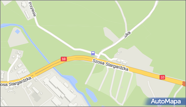 Przystanek Przylesie nż 12. ZDiTM Szczecin - Szczecin (id 74612) na mapie Targeo